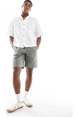 Paul Smith – Shorts mit grünem Muster und Kordelzug