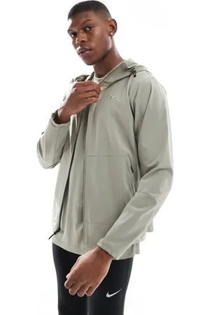 Nike – Dri-FIT – Jacke in hellem Khaki