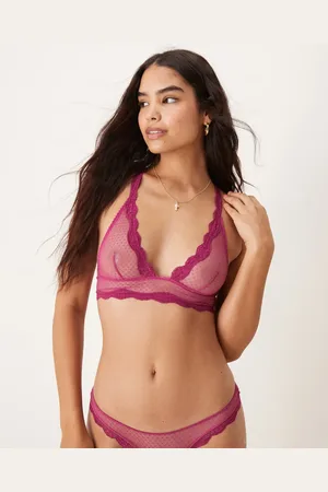 Free People – Midweek – Longline-BH in Magenta, Kombiteil