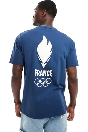 Le Coq Sportif – Equipe De France Paris 2024 Olympics – T-Shirt in mit Rückenprint