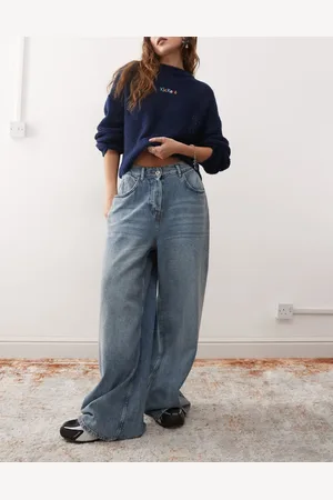 COLLUSION – X007 – XL-Baggy-Jeans in heller Waschung