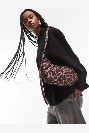 Topshop – Cian – Umhängetasche mit Leopardenmuster