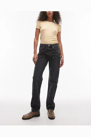 ARKET – Snow – Gerade geschnittene Jeans in aschenschwarzer Waschung
