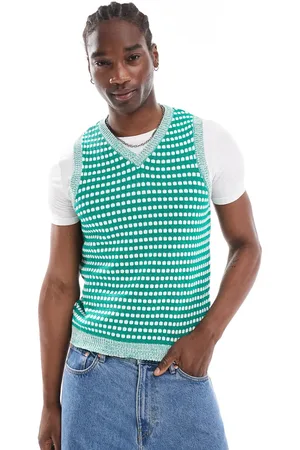 ASOS – Tanktop in mit kontrastierendem Strickmuster