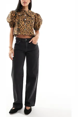 Cotton On Cotton On – Original – Gerade geschnittene Jeans in Graphitschwarz mit niedrigem Bund