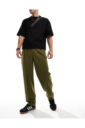 ASOS – Elegante, schmal zulaufende Oversize-Hose in mit halb-elastischem Bund