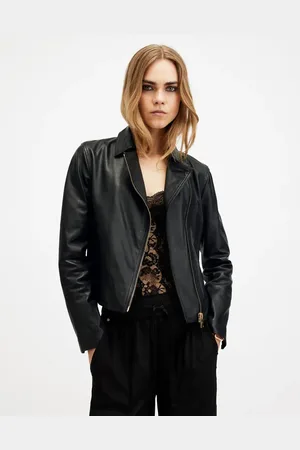 AllSaints – Vela – Bikerjacke in /Gold