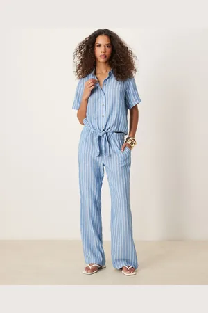 JDY – Hose in Hellblau mit weitem Bein, Kombiteil