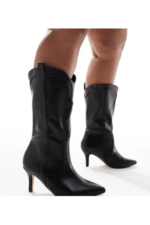 Yours – Westernstiefel aus Kunstleder in mit Absatz