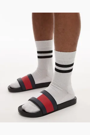 Tommy Hilfiger – Gummi-Slider in mit Flag