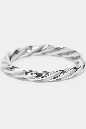ASOS – Ring aus Sterlingsilber im Kordeldesign