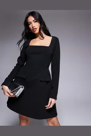River Island – Langärmliges Minikleid in
