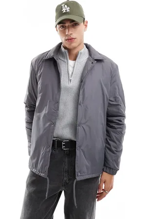 Brave Soul – Wattierte Trainerjacke in Grau