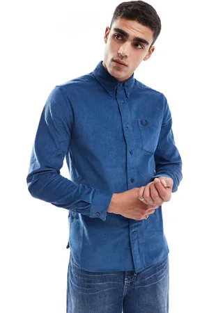 Fred Perry – Langärmliges Oxford-Hemd aus Cord in