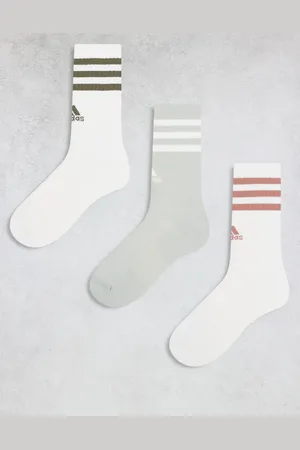 adidas Adidas Training – Essential – 3er-Pack Socken in Weiß und Grau mit den 3 Streifen
