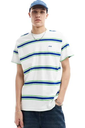 Obey – Kurzärmliges T-Shirt in mit Streifenmuster
