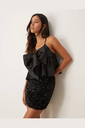ASOS – Satin-Camisole in mit überdimensionalem Schleifendetail