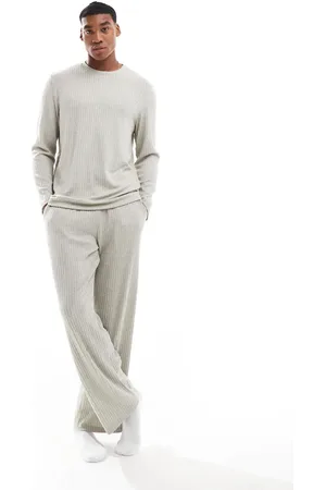 ASOS – Loungewear-Set in Hellgrün mit langärmligem Shirt