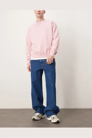Abercrombie & Fitch – Baggy-Jeans in mittelblauer Waschung