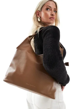 French Connection – Weiche Shopper-Tasche in Mokka