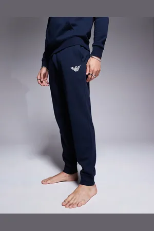 Emporio Armani – Bodywear – Jogginghose in Navy mit Logodetail, Kombiteil
