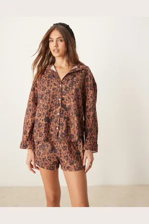 Free People – Early Morning – Pyjama in mit Leopardenmuster