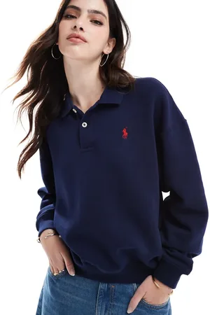 Ralph Lauren – Sweatshirt in mit Kragen und Logo