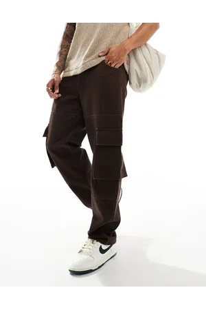 ASOS – Weite Cargohose aus schwerem Canvas in