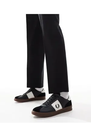 Fred Perry – B4 – Sneaker aus Leder und Wildleder in