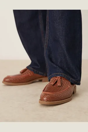 ASOS – Mules-Loafer in Hellbraun mit Web-Design