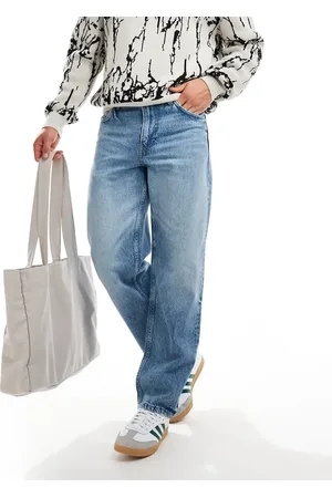 Cotton On Cotton On – Weite Denim-Jeans in Kanonenkugel- mit Kontrastnaht