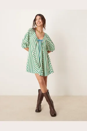 Free People – Oversize-Einteiler in mit Streifen