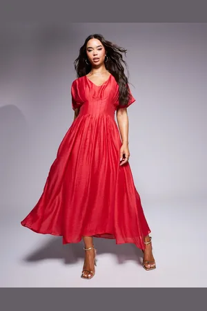 Forever New – Maxikleid mit Puffärmeln in