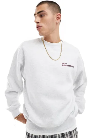 Cotton On Cotton On – Kastiges Sweatshirt in meliertem mit „NYC“-Print