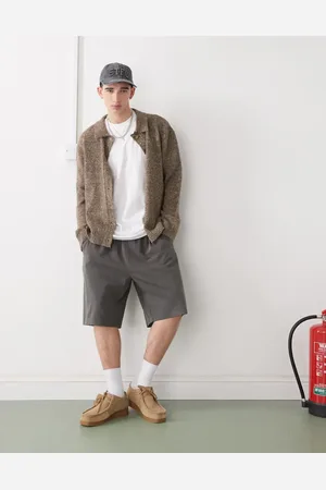COLLUSION – Elegante, lange Shorts mit Nadelstreifen