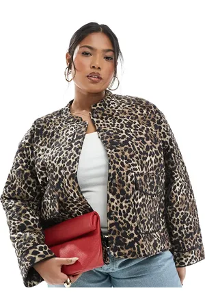 ONLY – Steppjacke mit Animalprint