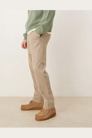 Abercrombie & Fitch – Weite Hose in Steinbeige mit Kordelzugbund
