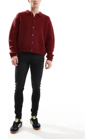 ASOS – Spray-on-Jeans mit Power-Stretch in verwaschenem