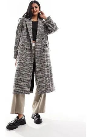 SELECTED Femme – Eleganter, karierter Oversize-Mantel