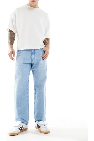 Wrangler – Frontier – Locker geschnittene Jeans in heller Waschung