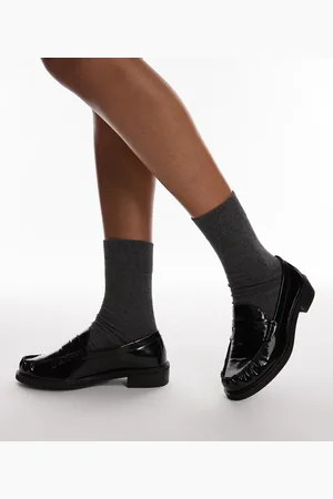 Topshop – Carter – Loafer in mit gerafftem Detail
