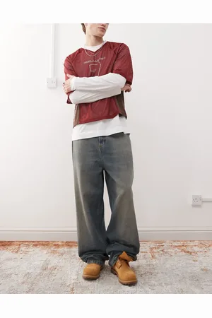 COLLUSION – X001 – Sehr weite Jeans in Stone-Waschung