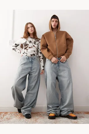 Weekday Unisex – Astro – Weite Jeans mit niedrigem Bund