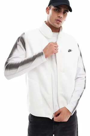 Nike Club – Fleece-Weste in Wollweiß