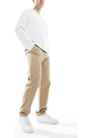 JJ – Locker geschnittene Chinohose in Beige