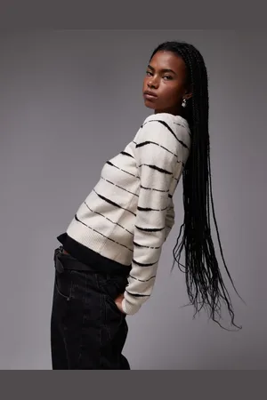 MANGO – Strickpullover in mit Tiger-Streifen