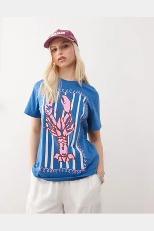 Reclaimed – Oversize-T-Shirt in mit Hummer-Print
