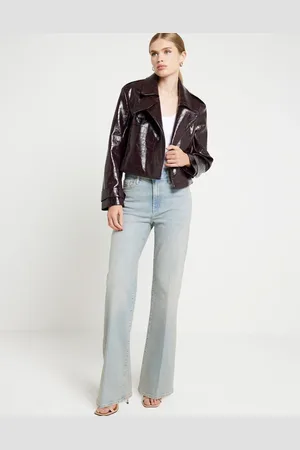 River Island – Jeans in verwaschenem Hellblau mit weitem Schnitt