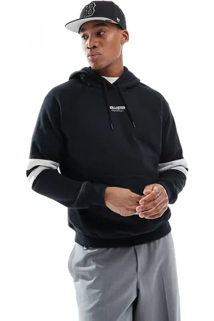 Hollister – Kastiger Kapuzenpullover in mit College-Logo