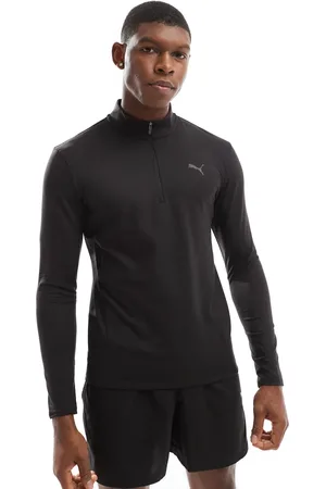 PUMA – Evolve Training – Slim Fit Sweatshirt in mit kurzem Reißverschluss
